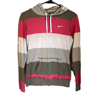 Nike Medium Cotton Striped Long Sleeve Top
